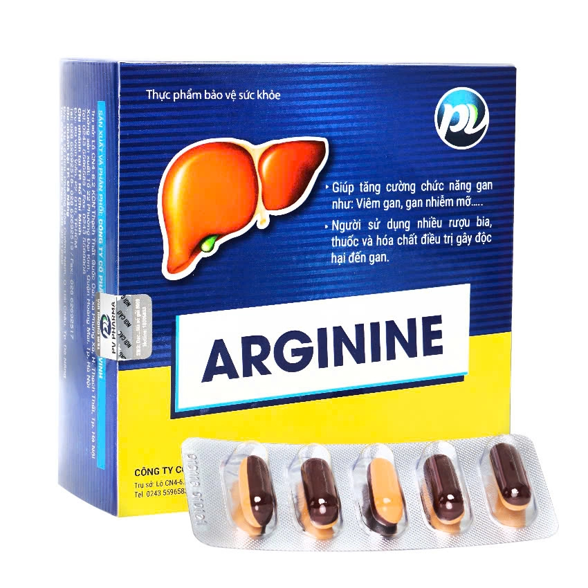 Arginin Phúc Vinh hỗ trợ giải độc gan (H/60v)